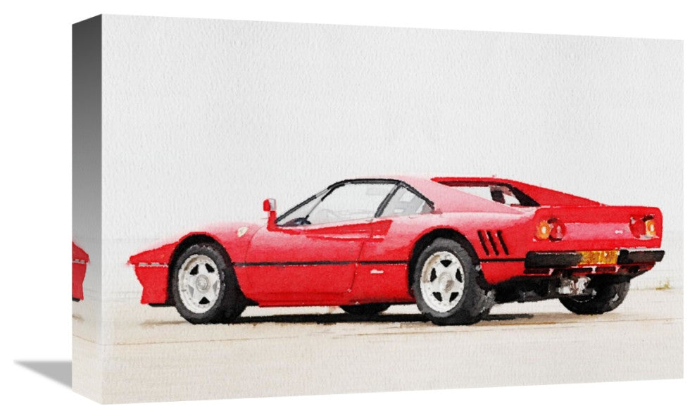 "1980 Ferrari 288 GTO Watercolor" Fine Art Print