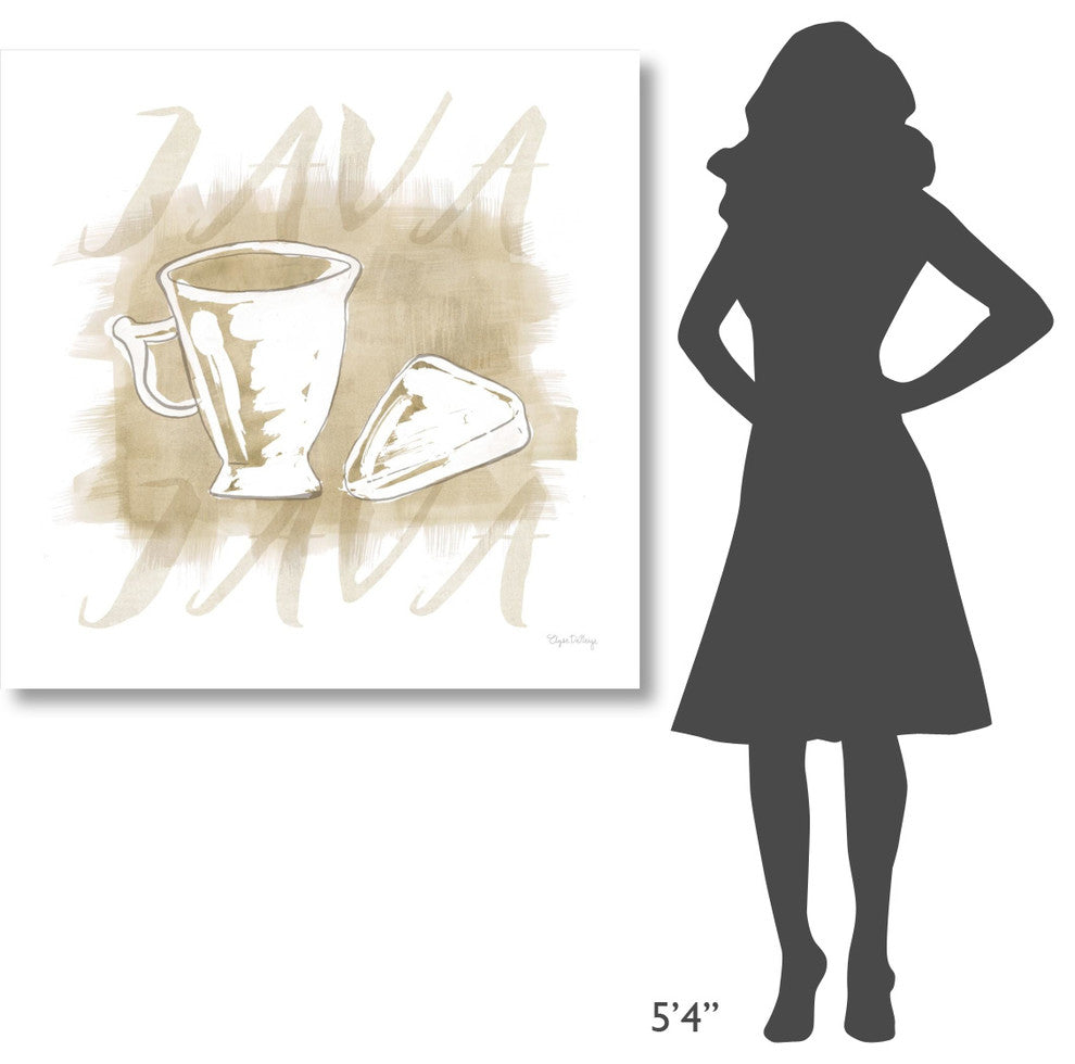 "Jazzy Java I" Digital Paper Print by Elyse DeNeige, 42"x42"