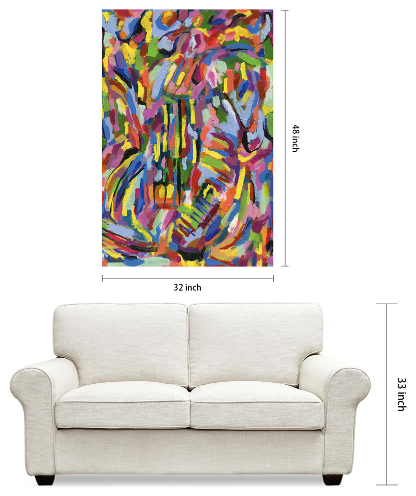 "Rules of the Rainbow" Frameless Floating Tempered Glass Panel Wall Art Set of 2