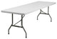 8-Foot Granite White Plastic Folding Table
