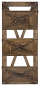 Kate and Laurel Hardeman 3 Pocket Farmhouse Wood Hanging Wall File Holder