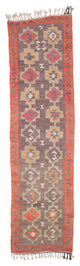 Vintage Turkish Kilim Runner 3' 2" x 11' 7", 38 in. x 139 in.