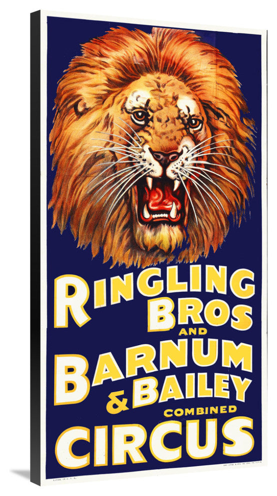 "Ringling Bros" Stretched Canvas Giclee by Hollywood Photo Archive, 21x40"