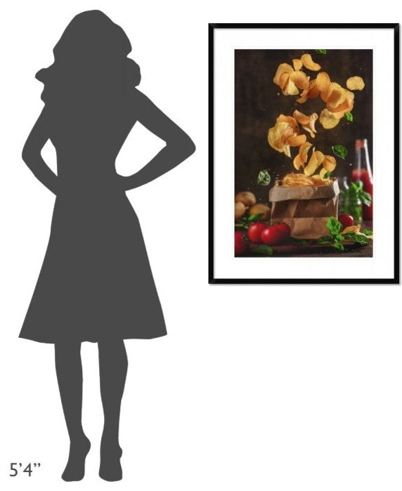 "Comfort Food For Stormy Weather" Framed Digital Print by Dina Belenko, 28"x38"