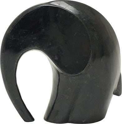 Waxstone Inlaid Elephant Sculpture
