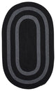 Colonial Mills Graywood GW13 Black Bordered Area Rug, Round 10'x10'