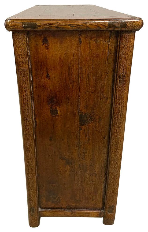 Consigned 19 Century Antique Chinese Carved Coffer/Cabinet