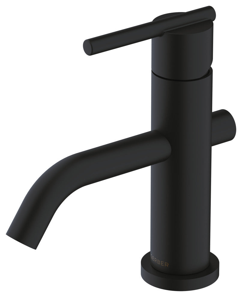 Parma Single Handle Lavatory Faucet Chrome, Satin Black