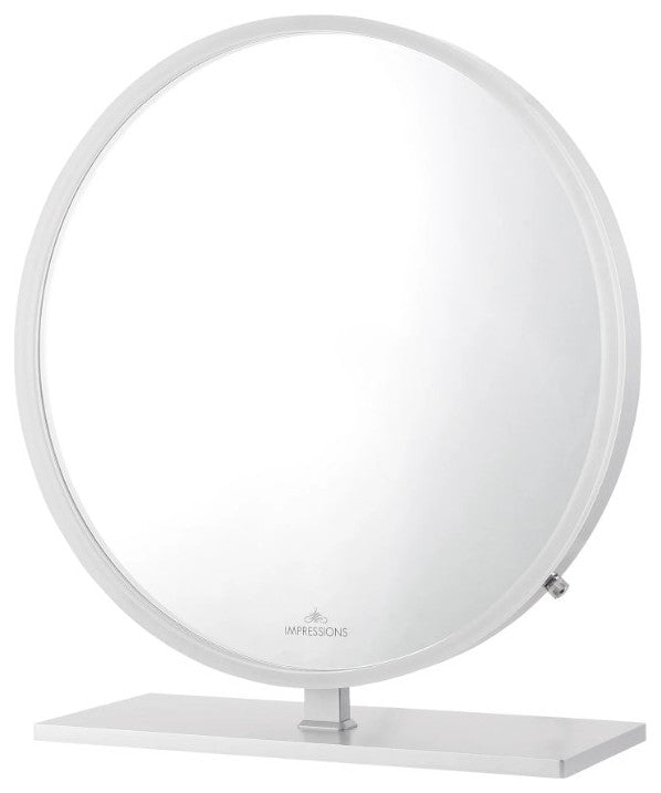 Monarch Plus Vanity Mirror, Silver, Led Strip Light
