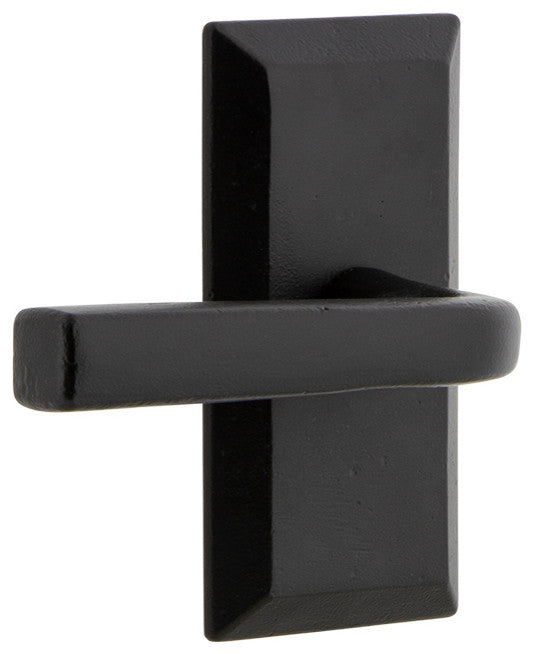 Ageless Iron Vale Plate Passage With Lance Lever, Black Iron