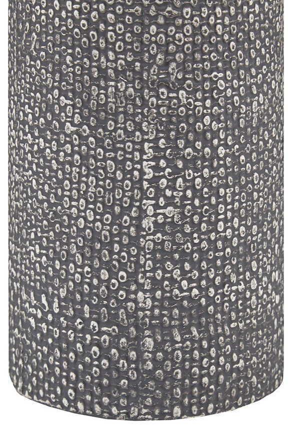 510 Design Bayard Textured Cylinder Table Lamp, Grey