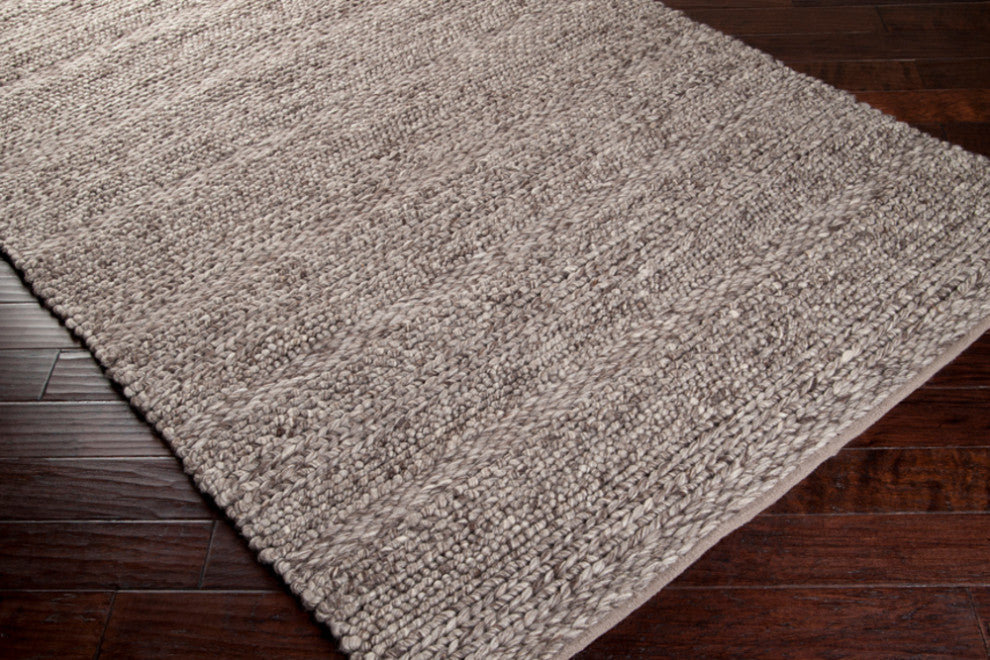 Surya Tahoe TAH-3700 Texture Area Rug, Charcoal, 5' x 8' Rectangle