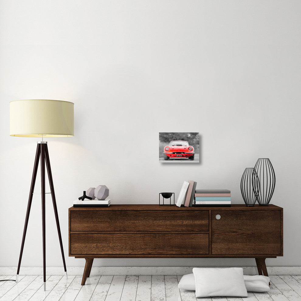 "Ferrari Dino 246 GT Front Watercolor" Fine Art Print