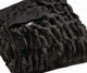 Signature Faux Fur Throw 50"x60", Cony Black