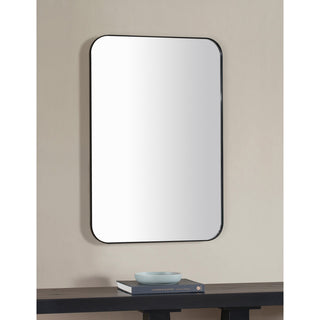 Glencoe 24 X 36 Rectangular Iron Black Framed Wall Mirror