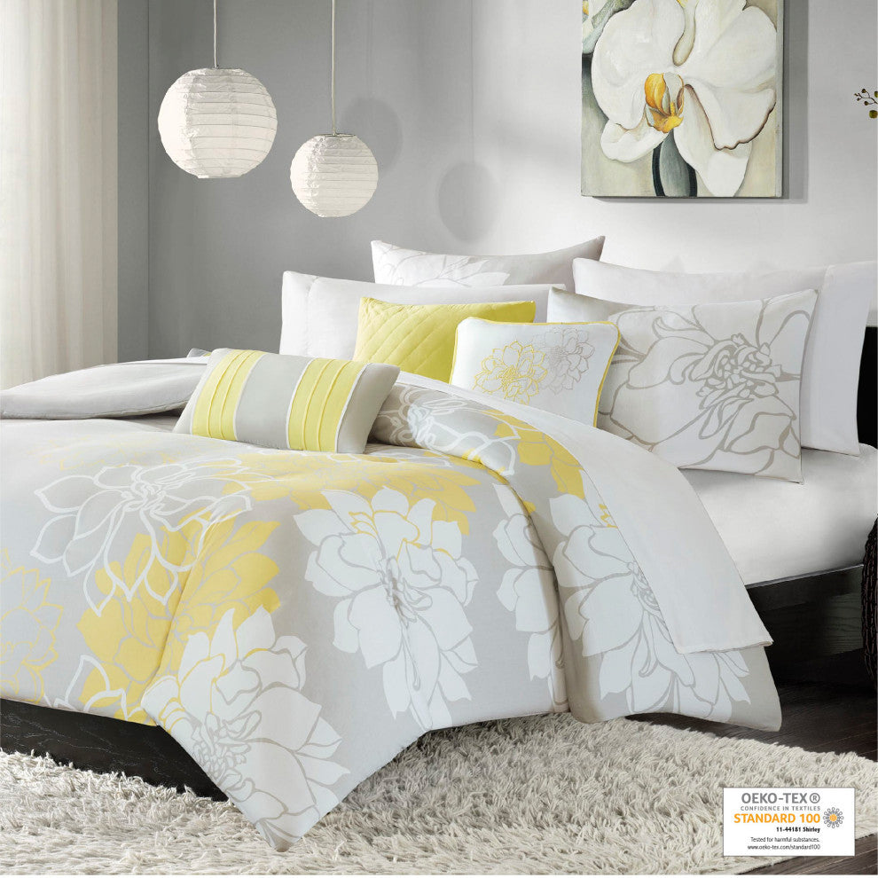 Madison Park Jacquard Printed 6-Piece Set, Queen