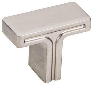 Jeffrey Alexander 867 Anwick 1-3/8"W Modern Linear "T" Bar - Satin Nickel