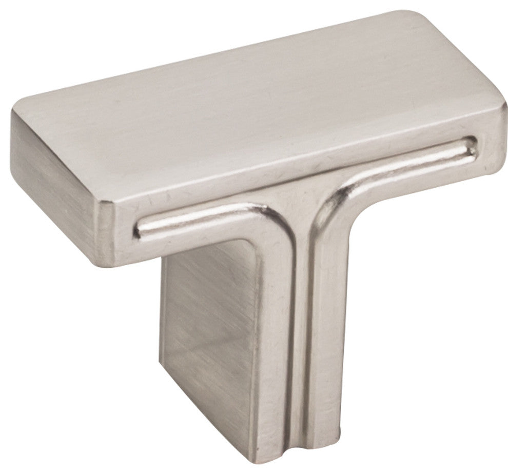 Jeffrey Alexander 867 Anwick 1-3/8"W Modern Linear "T" Bar - Satin Nickel