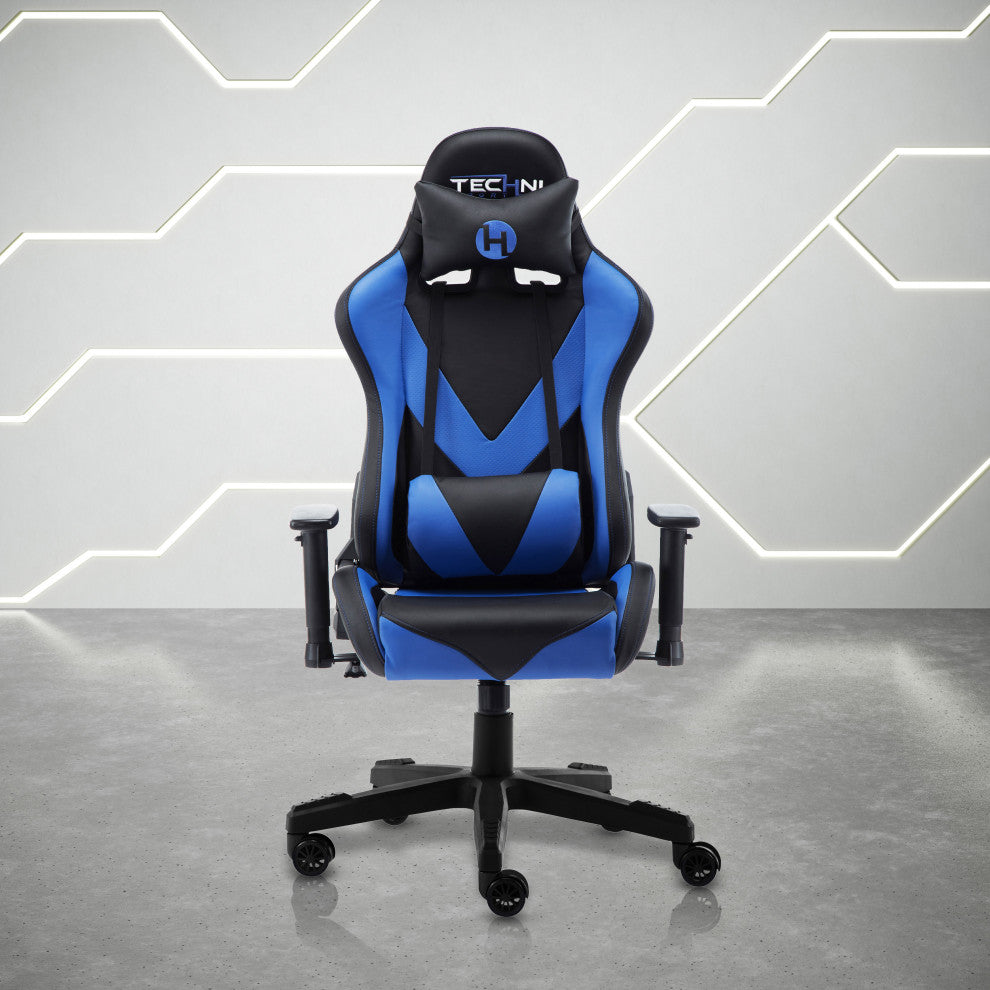 Techni Sport Office-PC Gaming Chair, Blue