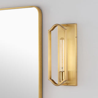 Chloe 4.75" 1-Light Modern Bohemian Iron LED Sconce, Gold
