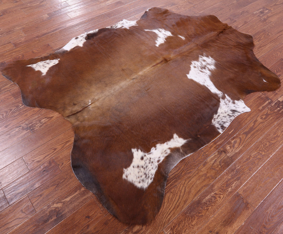 Natural Cowhide Rug 7' 1" X 5' 10" C1660