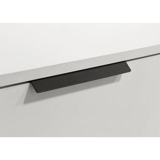 4 Drawers Wooden Chest With Bar Pull Handles, White and Black