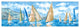 "Waiting for the Winds" Floater Framed Painting Print on Canvas, 60x20