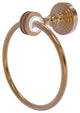 Pacific Grove Towel Ring with Dotted Accents, Brushed Bronze