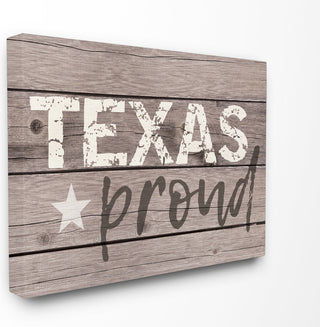Stupell Industries Texas Proud Typography Lone Star, 24 x 30
