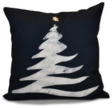 Decorative Holiday Pillow Geometric Print, Navy Blue, 26"x26"