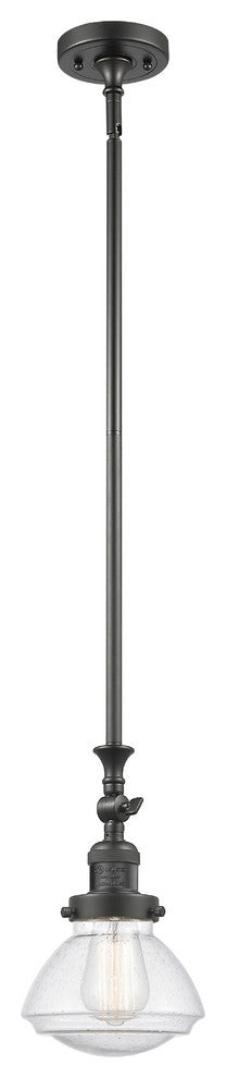 Olean 1-Light Mini Pendant, Oil Rubbed Bronze, Seedy