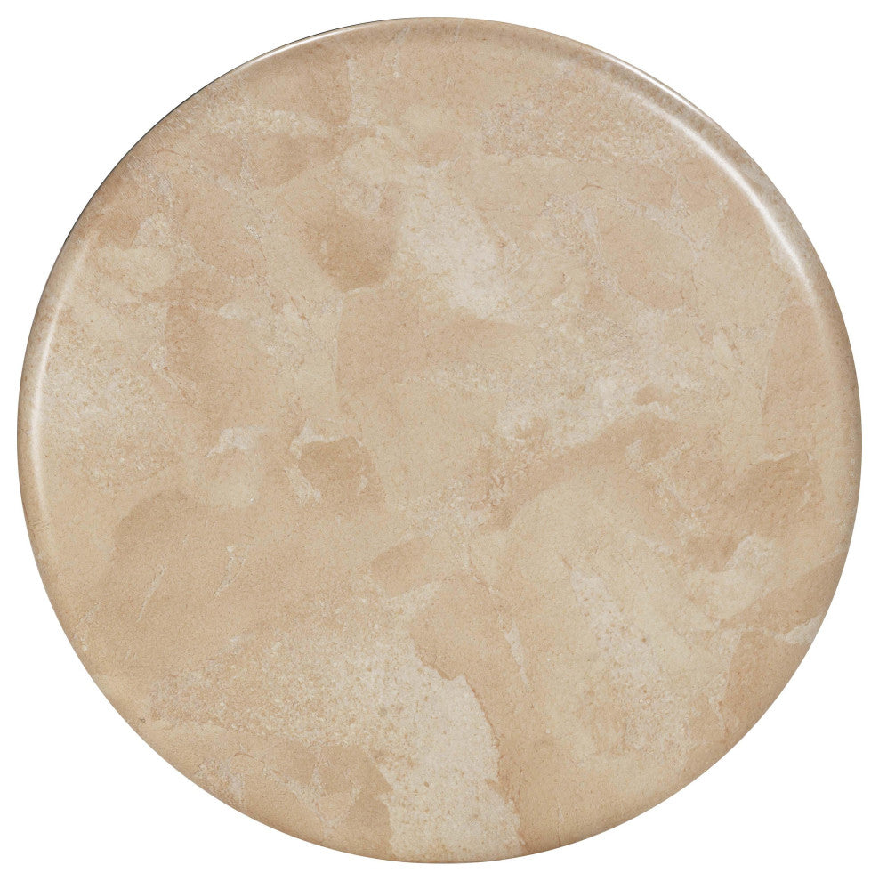 Mire Rose Faux Marble Side Table