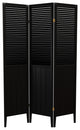 6' Tall Beadboard Divider, Black, 3 Panels