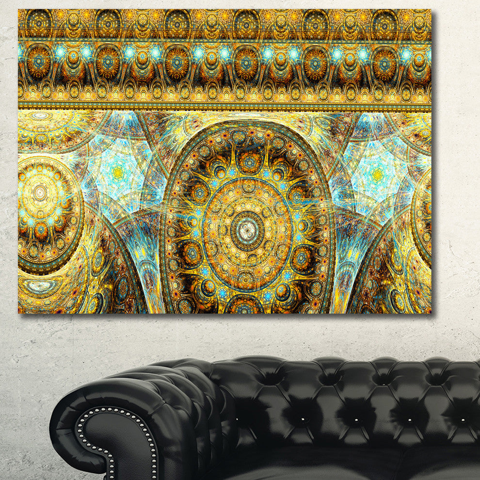 Brown Extraterrestrial Life Cells, Large Floral Canvas Art Print, 60x40