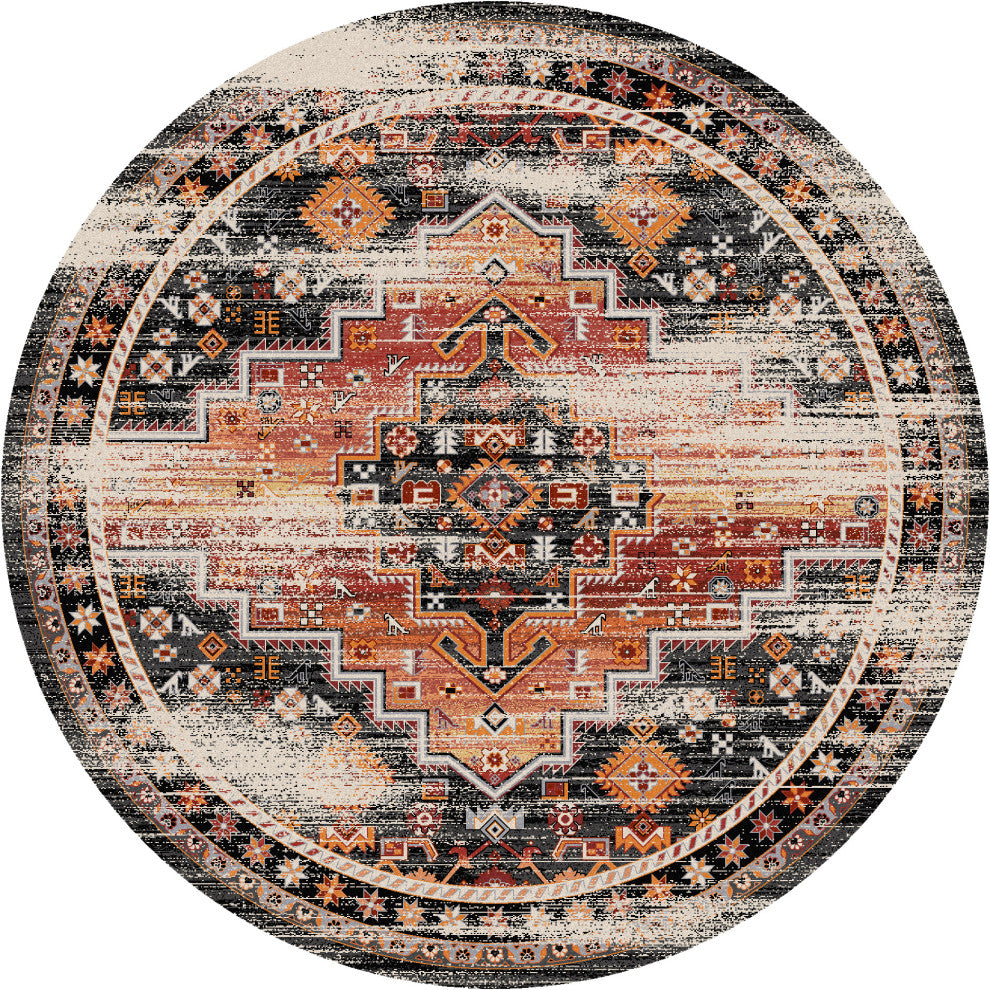 Persian Version, Red, 8' Round