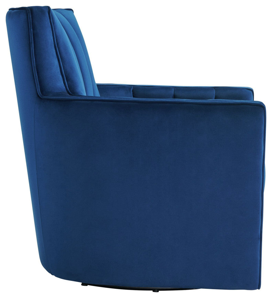 Picket House Furnishings Lawson Swivel Chair, Cobalt