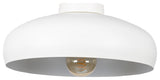 Mogano 1-Light Ceiling Light, White Finish
