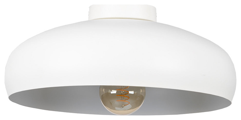 Mogano 1-Light Ceiling Light, White Finish