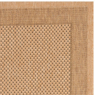 Safavieh Courtyard 9' X 12' Power Loomed Rug in Natural and Gold