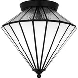 Liam Three Light Flush Mount in Matte Black