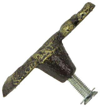 Bronze Cast Iron Ship Anchor Drawer Pull Decorative Cabinet Knob Set of 6