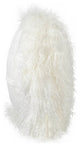 New Zealand Sheepskin 16" Round Pillow, White