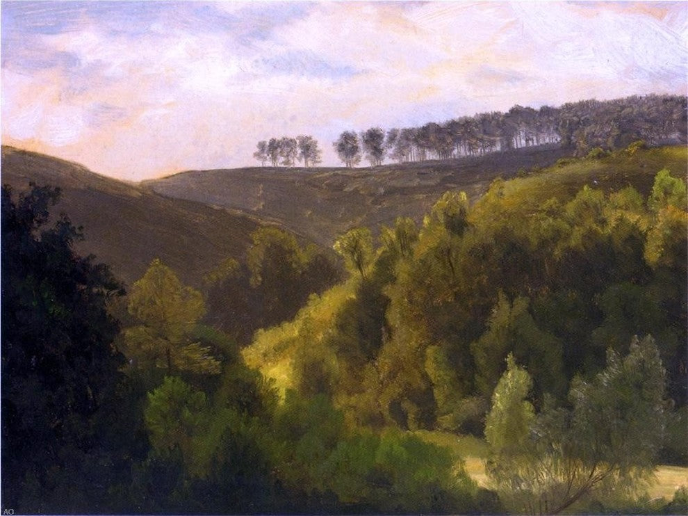 Albert Bierstadt Sunrise over Forest and Grove Wall Decal Print