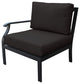 kathy ireland Madison Ave. 9 Piece Aluminum Patio Furniture Set 09b, Onyx