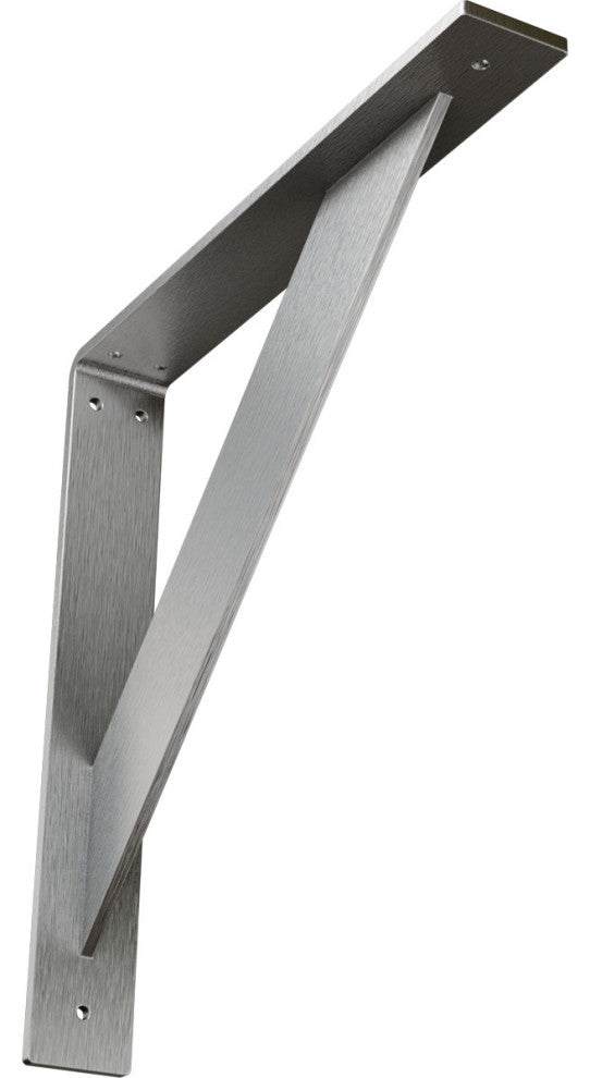2"W x 14"D x 14"H Traditional Bracket, Stainless Steel