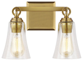 Monterro 2-Light Vanity, Burnished Brass