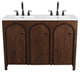 Appia 48" Double Sink Bathroom Vanity - Walnut White