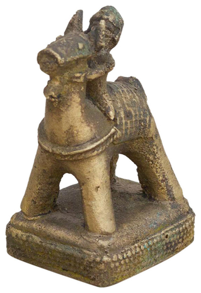 Tarnished Brass Indian Statue