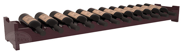 12-Bottle Scalloped Wine Rack, Pine, Burgundy + Satin