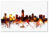 "Austin, Texas Skyline III" Canvas Art by Michael Tompsett